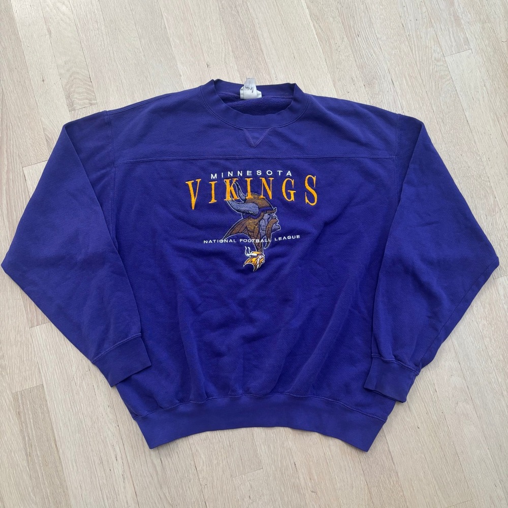 Lee Sport Minnesota Vikings Sweatshirt Mens XL Purple Excellent Embroidered Logo